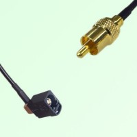 FAKRA SMB A 9005 black Female Jack Right Angle to RCA Male Plug Cable FAKRA SMB A 9005 black Female Jack Right Angle to RCA Male Plug Cable