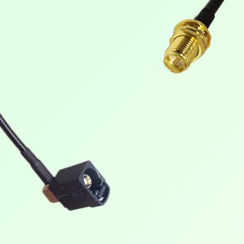 FAKRA SMB A 9005 black Female Jack RA to RP SMA Bulkhead Female Cable FAKRA SMB A 9005 black Female Jack RA to RP SMA Bulkhead Female Cable