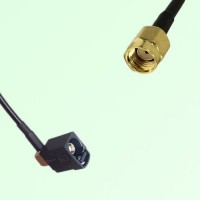FAKRA SMB A 9005 black Female Jack RA to RP SMA Male Plug Cable FAKRA SMB A 9005 black Female Jack RA to RP SMA Male Plug Cable