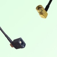 FAKRA SMB A 9005 black Female Jack RA to RP SMA Male Plug RA Cable