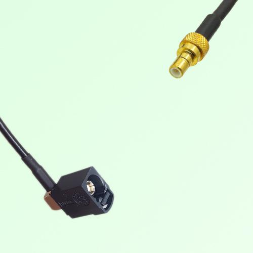 FAKRA SMB A 9005 black Female Jack Right Angle to SMB Male Plug Cable