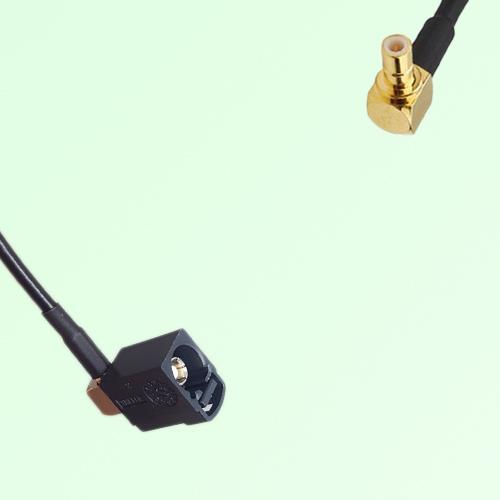 FAKRA SMB A 9005 black Female Jack RA to SMB Male Plug RA Cable