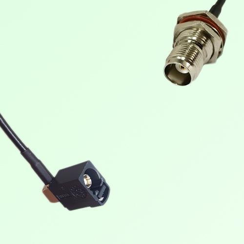 FAKRA SMB A 9005 black Female Jack RA to TNC Bulkhead Female Cable FAKRA SMB A 9005 black Female Jack RA to TNC Bulkhead Female Cable