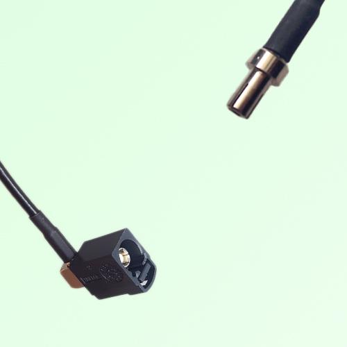 FAKRA SMB A 9005 black Female Jack Right Angle to TS9 Male Plug Cable