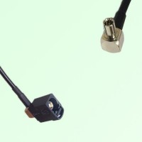 FAKRA SMB A 9005 black Female Jack RA to TS9 Male Plug RA Cable