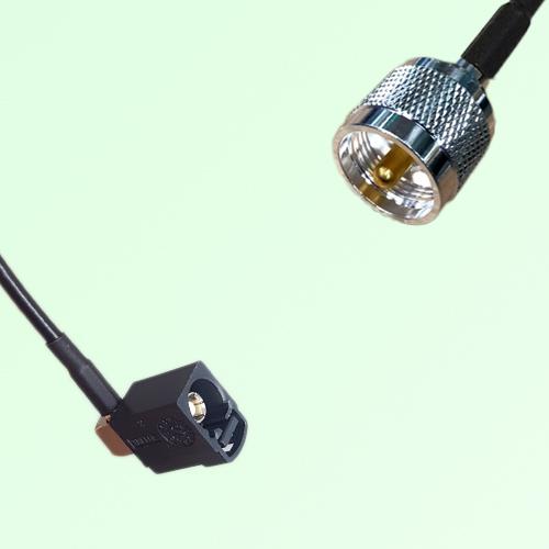 FAKRA SMB A 9005 black Female Jack Right Angle to UHF Male Plug Cable FAKRA SMB A 9005 black Female Jack Right Angle to UHF Male Plug Cable