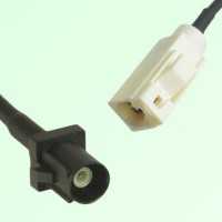 FAKRA SMB A 9005 black Male Plug to B 9001 white Female Jack Cable