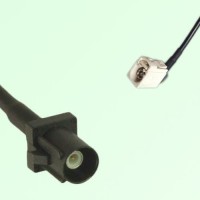 FAKRA SMB A 9005 black Male Plug to B 9001 white Female Jack RA Cable