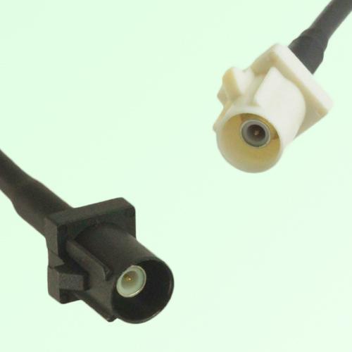 FAKRA SMB A 9005 black Male Plug to B 9001 white Male Plug Cable