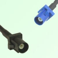 FAKRA SMB A 9005 black Male Plug to C 5005 blue Male Plug Cable