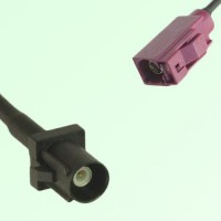 FAKRA SMB A 9005 black Male Plug to D 4004 bordeaux Female Jack Cable