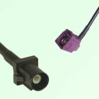 FAKRA SMB A 9005 black Male to D 4004 bordeaux Female RA Cable