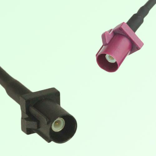FAKRA SMB A 9005 black Male Plug to D 4004 bordeaux Male Plug Cable