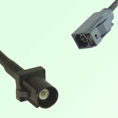 FAKRA SMB A 9005 black Male Plug to G 7031 grey Female Jack Cable FAKRA SMB A 9005 black Male Plug to G 7031 grey Female Jack Cable