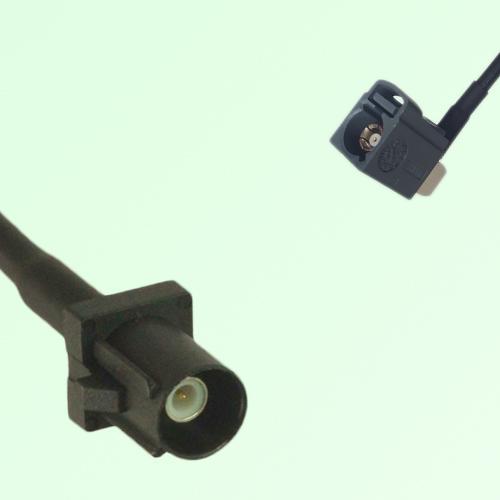 FAKRA SMB A 9005 black Male Plug to G 7031 grey Female Jack RA Cable