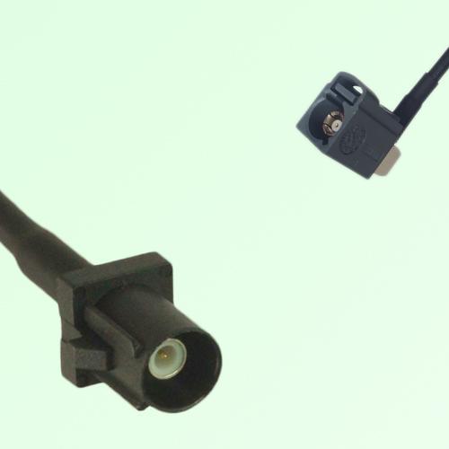 FAKRA SMB A 9005 black Male Plug to G 7031 grey Female Jack RA Cable FAKRA SMB A 9005 black Male Plug to G 7031 grey Female Jack RA Cable