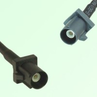 FAKRA SMB A 9005 black Male Plug to G 7031 grey Male Plug Cable