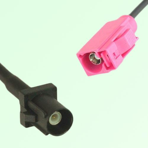 FAKRA SMB A 9005 black Male Plug to H 4003 violet Female Jack Cable FAKRA SMB A 9005 black Male Plug to H 4003 violet Female Jack Cable