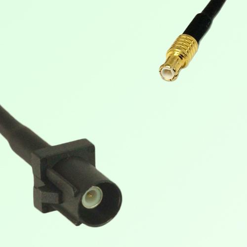 FAKRA SMB A 9005 black Male Plug to MCX Male Plug Cable
