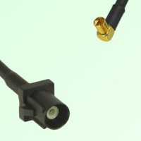 FAKRA SMB A 9005 black Male Plug to MMCX Female Jack Right Angle Cable FAKRA SMB A 9005 black Male Plug to MMCX Female Jack Right Angle Cable