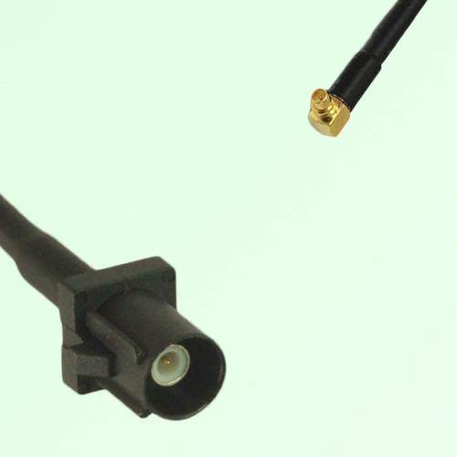 FAKRA SMB A 9005 black Male Plug to MMCX Male Plug Right Angle Cable