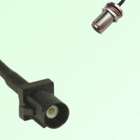 FAKRA SMB A 9005 black Male Plug to N Bulkhead Female Jack Cable FAKRA SMB A 9005 black Male Plug to N Bulkhead Female Jack Cable