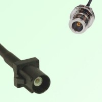 FAKRA SMB A 9005 black Male to N Front Mount Bulkhead Female Cable FAKRA SMB A 9005 black Male to N Front Mount Bulkhead Female Cable