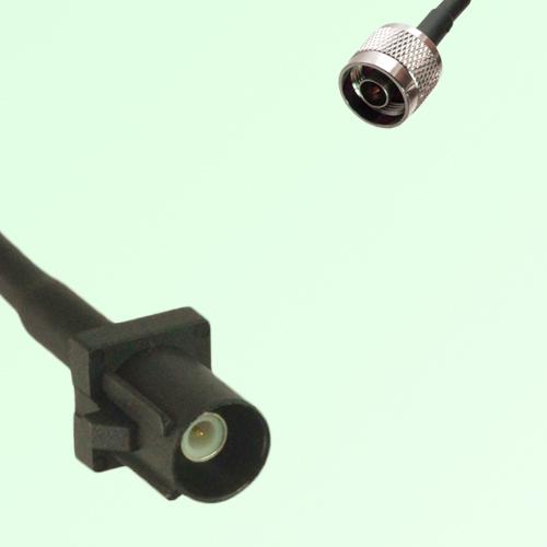 FAKRA SMB A 9005 black Male Plug to N Male Plug Cable