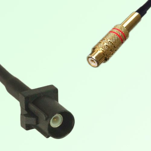 FAKRA SMB A 9005 black Male Plug to RCA Female Jack Cable FAKRA SMB A 9005 black Male Plug to RCA Female Jack Cable