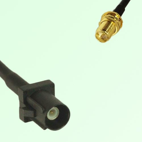 FAKRA SMB A 9005 black Male Plug to RP SMA Bulkhead Female Jack Cable FAKRA SMB A 9005 black Male Plug to RP SMA Bulkhead Female Jack Cable