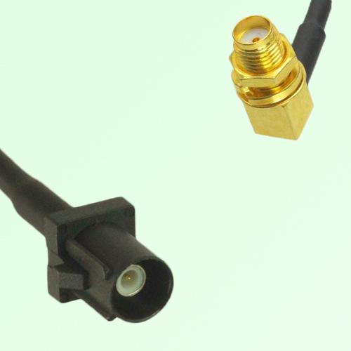 FAKRA SMB A 9005 black Male Plug to SMA Bulkhead Female Jack RA Cable FAKRA SMB A 9005 black Male Plug to SMA Bulkhead Female Jack RA Cable