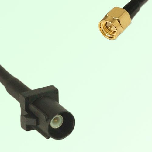 FAKRA SMB A 9005 black Male Plug to SMA Male Plug Cable