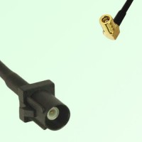 FAKRA SMB A 9005 black Male Plug to SMB Female Jack Right Angle Cable
