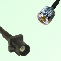FAKRA SMB A 9005 black Male Plug to UHF Male Plug Cable FAKRA SMB A 9005 black Male Plug to UHF Male Plug Cable