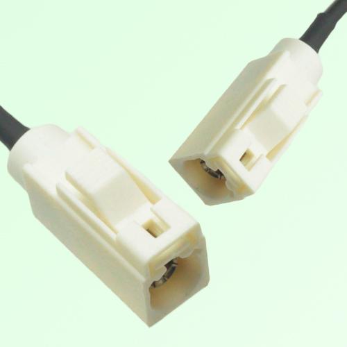 FAKRA SMB B 9001 white Female Jack to B 9001 white Female Jack Cable FAKRA SMB B 9001 white Female Jack to B 9001 white Female Jack Cable