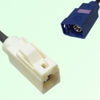 FAKRA SMB B 9001 white Female Jack to C 5005 blue Female Jack Cable