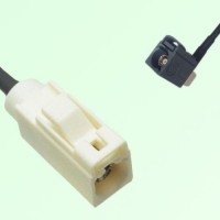 FAKRA SMB B 9001 white Female Jack to G 7031 grey Female Jack RA Cable