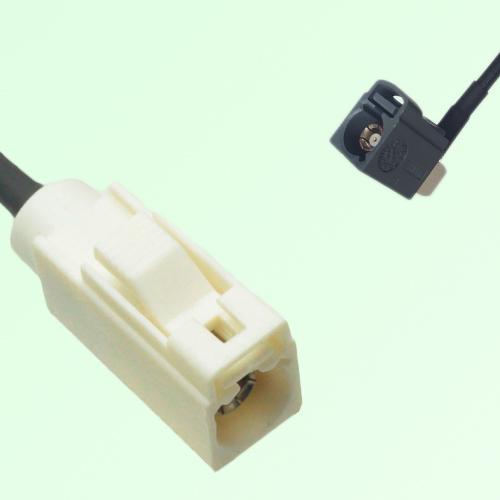 FAKRA SMB B 9001 white Female Jack to G 7031 grey Female Jack RA Cable FAKRA SMB B 9001 white Female Jack to G 7031 grey Female Jack RA Cable