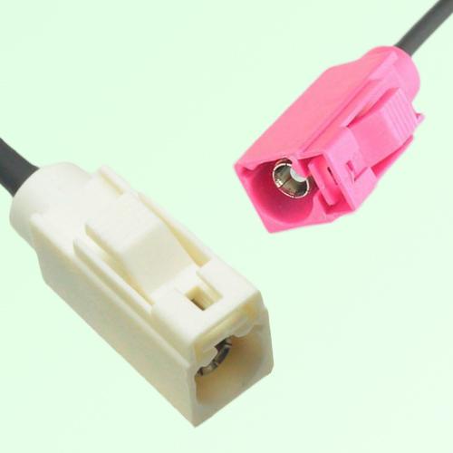 FAKRA SMB B 9001 white Female Jack to H 4003 violet Female Jack Cable