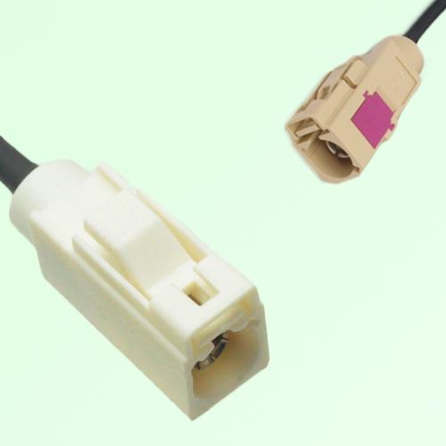FAKRA SMB B 9001 white Female Jack to I 1001 beige Female Jack Cable FAKRA SMB B 9001 white Female Jack to I 1001 beige Female Jack Cable