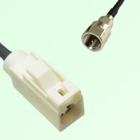 FAKRA SMB B 9001 white Female Jack to FME Male Plug Cable FAKRA SMB B 9001 white Female Jack to FME Male Plug Cable