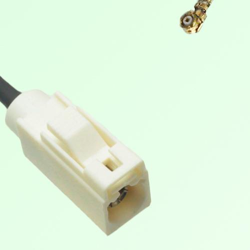 FAKRA SMB B 9001 white Female Jack to IPEX Cable FAKRA SMB B 9001 white Female Jack to IPEX Cable