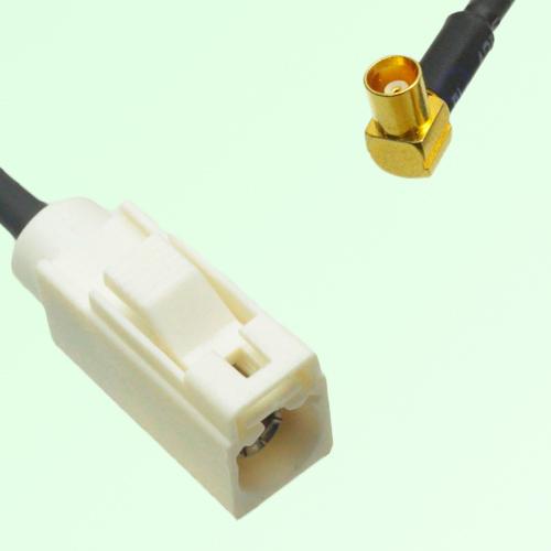 FAKRA SMB B 9001 white Female Jack to MCX Female Jack RA Cable FAKRA SMB B 9001 white Female Jack to MCX Female Jack RA Cable