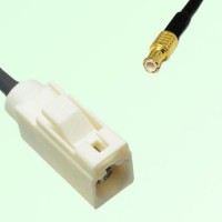 FAKRA SMB B 9001 white Female Jack to MCX Male Plug Cable FAKRA SMB B 9001 white Female Jack to MCX Male Plug Cable