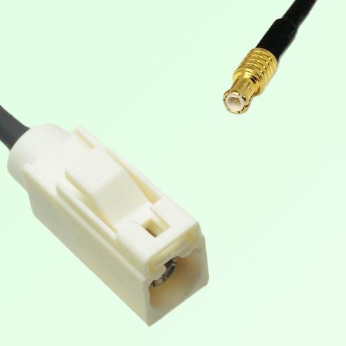 FAKRA SMB B 9001 white Female Jack to MCX Male Plug Cable FAKRA SMB B 9001 white Female Jack to MCX Male Plug Cable