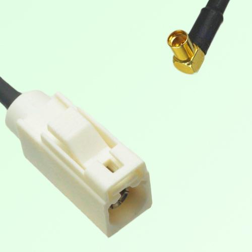 FAKRA SMB B 9001 white Female Jack to MMCX Female Jack RA Cable FAKRA SMB B 9001 white Female Jack to MMCX Female Jack RA Cable