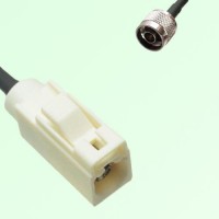 FAKRA SMB B 9001 white Female Jack to N Male Plug Cable FAKRA SMB B 9001 white Female Jack to N Male Plug Cable