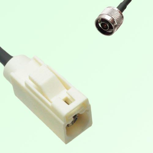 FAKRA SMB B 9001 white Female Jack to N Male Plug Cable FAKRA SMB B 9001 white Female Jack to N Male Plug Cable