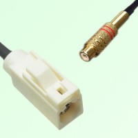 FAKRA SMB B 9001 white Female Jack to RCA Female Jack Cable FAKRA SMB B 9001 white Female Jack to RCA Female Jack Cable