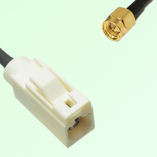 FAKRA SMB B 9001 white Female Jack to SMA Male Plug Cable FAKRA SMB B 9001 white Female Jack to SMA Male Plug Cable